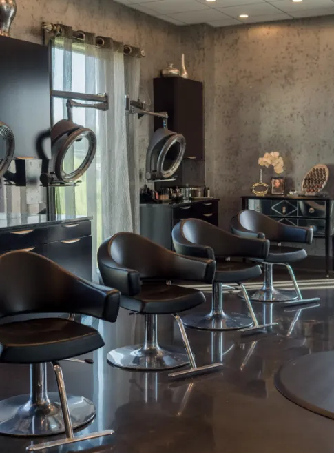 Black luxury salon and spa